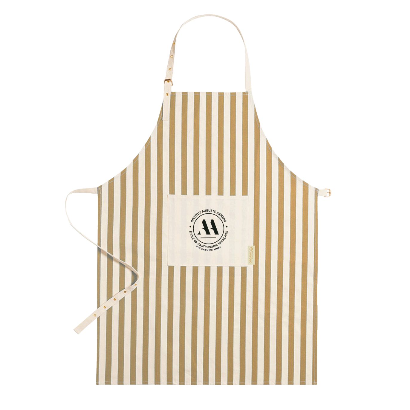 Tablier rayeLogo Institut August Armand
