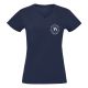 T-shirt FEMME logo coeurSPOON BLEU MARINE COL V