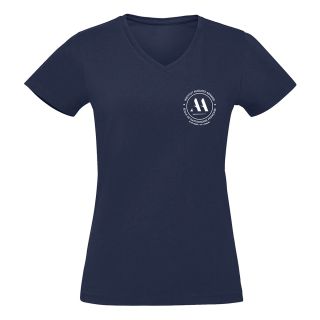 T-shirt FEMME logo coeurSPOON BLEU MARINE COL V