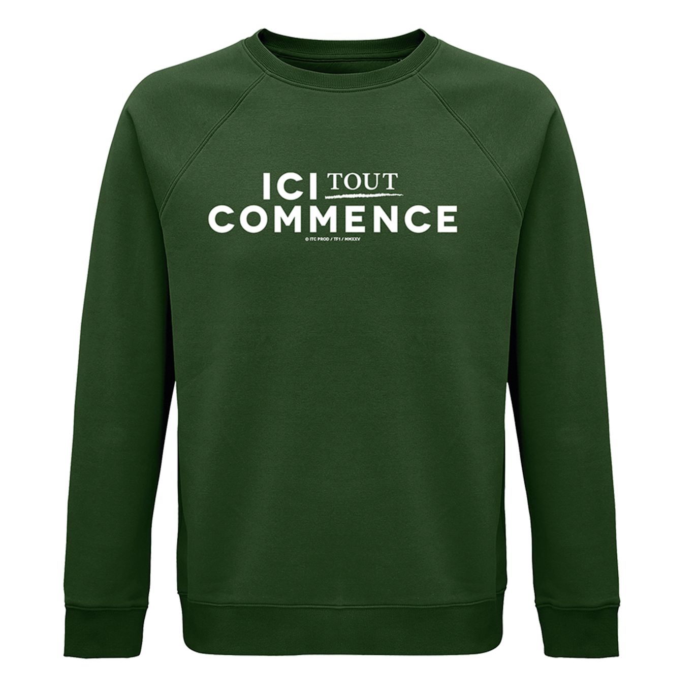 Sweat sans Capuche Logo ITC VERT