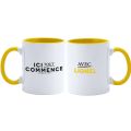 Mug Bicolore BLANC et JAUNE ITC Personnalisable