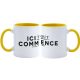 Mug Bicolore BLANC et JAUNE ITC
