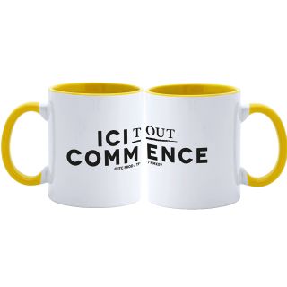 Mug Bicolore BLANC et JAUNE ITC
