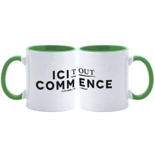 Mug Bicolore BLANC et VERT ITC