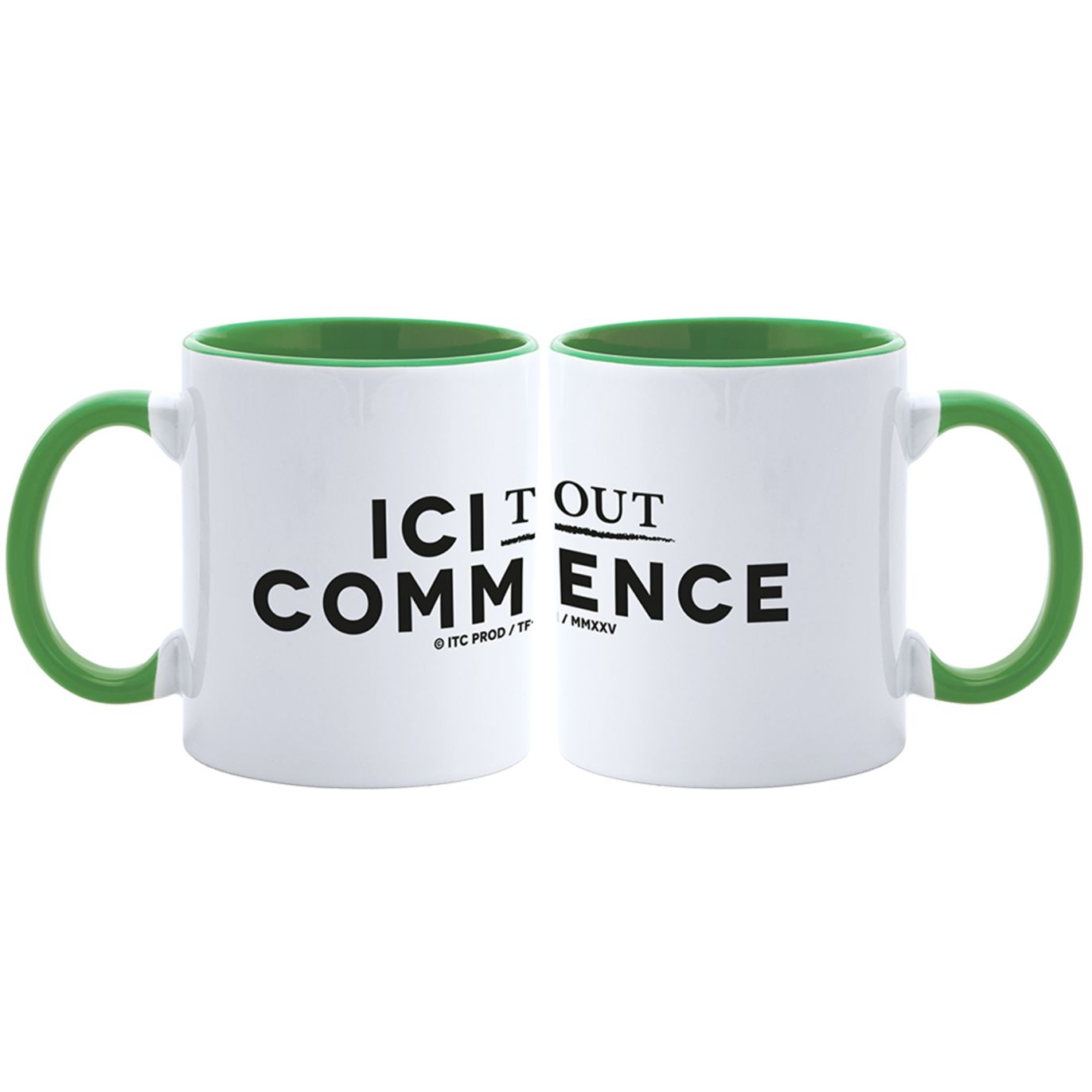Mug Bicolore BLANC et VERT ITC
