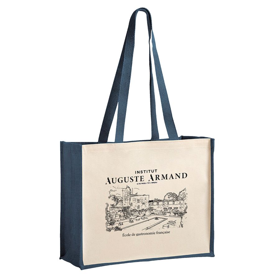 Sac en Jute Institut Auguste Armand BLEU MARINE