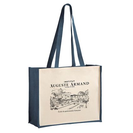 Sac en Jute Institut Auguste Armand BLEU MARINE