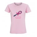 Tee-shirt Rose Une Touche de Rose, le Goût de la Vie - Femme