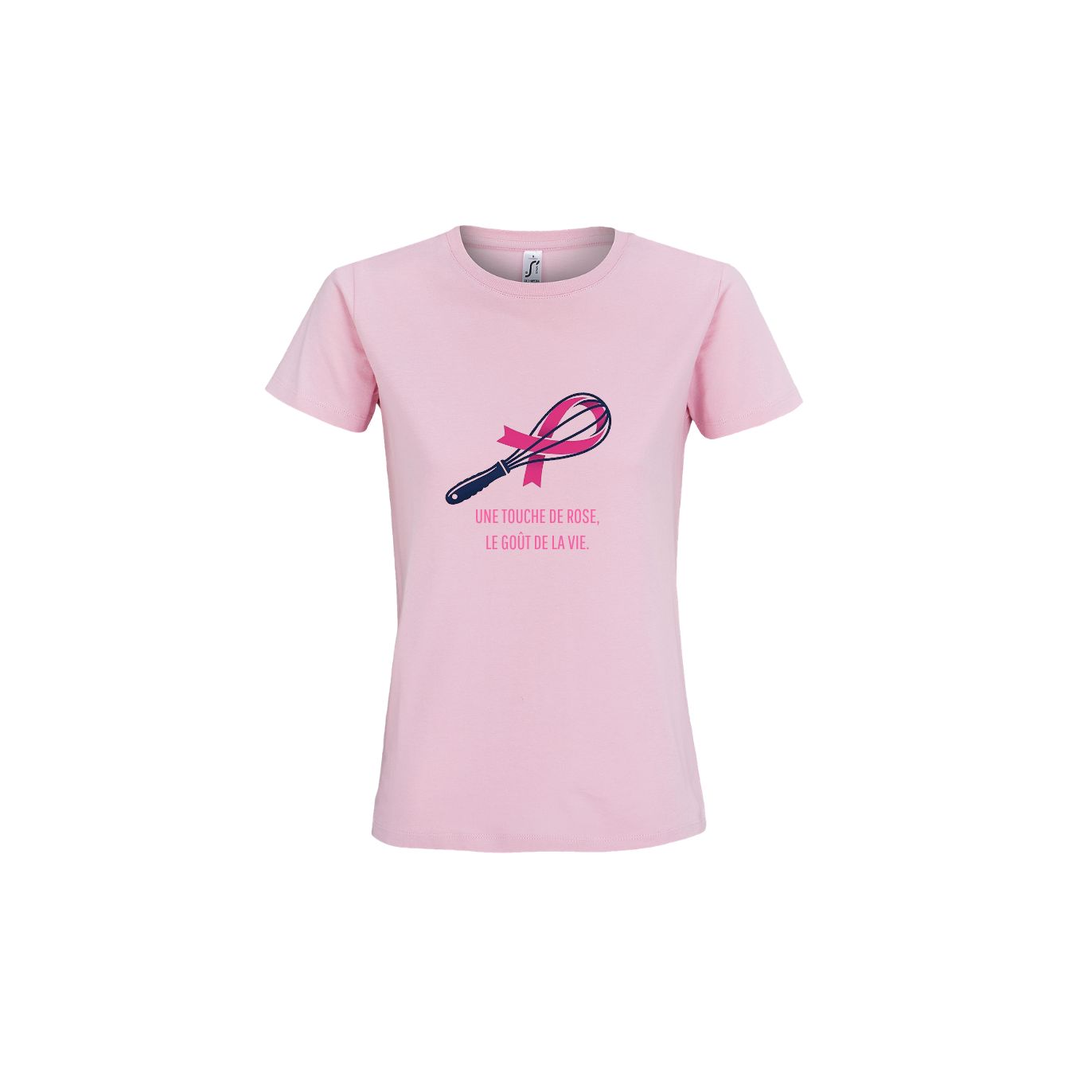 Tee-shirt Rose Une Touche de Rose, le Goût de la Vie - Femme