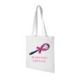 Tote bag Blanc Une Touche de Rose, le Goût de la Vie