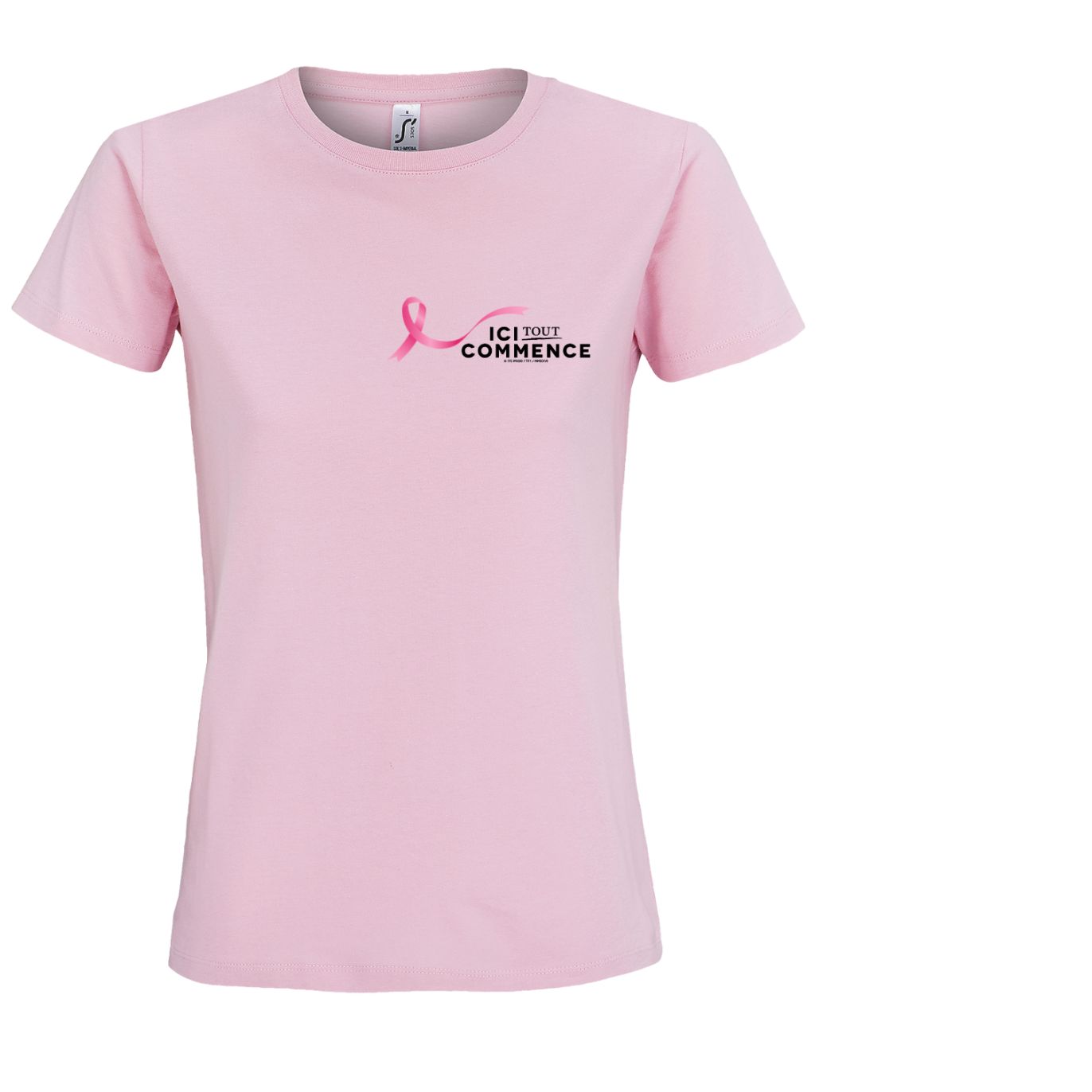Tee-shirt Rose Ruban ITC - Femme
